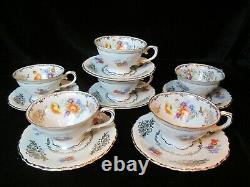 Vintage Bavarian Schuman 6 Footed Demitasse Cup & Saucer Us Zone Germany