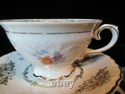 Vintage Bavarian Schuman 6 Footed Demitasse Cup & Saucer Us Zone Germany