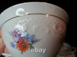 Vintage Bavarian Schuman 6 Footed Demitasse Cup & Saucer Us Zone Germany