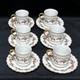 Vintage Berry Haute Porcelain Set Of 6 Demitasse Cups And Saucers, France