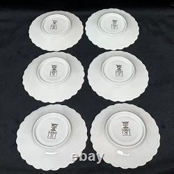 Vintage Berry Haute Porcelain Set of 6 Demitasse Cups and Saucers, France