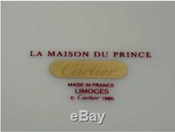 Vintage CARTIER LA MAISON DU PRINCE 8 Demi Tasse Cups & Saucers Limoges