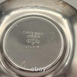 Vintage Chippendale EPNS Silverplate Demitasse Cups & Saucers Set of 10 Pat. 1914