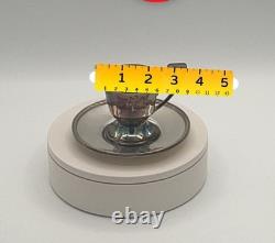 Vintage Chippendale EPNS Silverplate Demitasse Cups & Saucers Set of 10 Pat. 1914