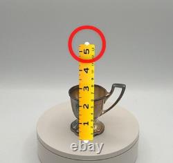 Vintage Chippendale EPNS Silverplate Demitasse Cups & Saucers Set of 10 Pat. 1914