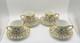 Vintage Christian Dior Renaissance Demitasse & Saucers Set Of 4 Nwt Rare