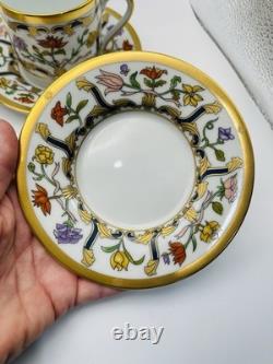 Vintage Christian Dior Renaissance Demitasse & Saucers Set Of 4 NWT RARE