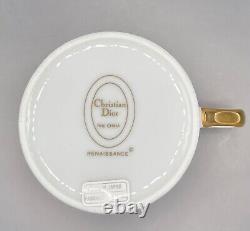 Vintage Christian Dior Renaissance RARE Demitasse Cup and Saucer Sets New in Box