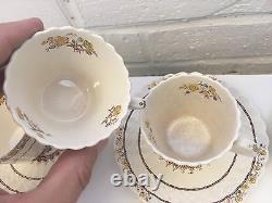 Vintage Copeland Spode Buttercup Pattern Set 16 Demitasse Cups & Saucers