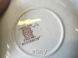 Vintage Copeland Spode Buttercup Pattern Set 16 Demitasse Cups & Saucers