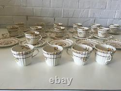 Vintage Copeland Spode Ceramic Buttercup Pattern Set 16 Demitasse Cups & Saucers