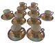 Vintage Cup And Saucer Set Of 10 Japanese Lustre Demitasse 20 Pcs Made In Japan