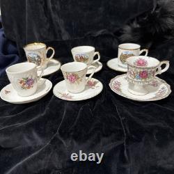 Vintage Demitasse 6 Cups / 6 Saucers-Set Bavaria W. Germany & Occupied Japan