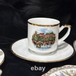 Vintage Demitasse 6 Cups / 6 Saucers-Set Bavaria W. Germany & Occupied Japan