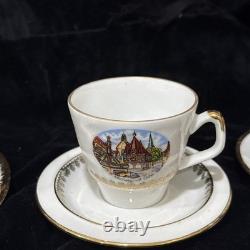 Vintage Demitasse 6 Cups / 6 Saucers-Set Bavaria W. Germany & Occupied Japan