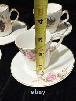 Vintage Demitasse 6 Cups / 6 Saucers-Set Bavaria W. Germany & Occupied Japan