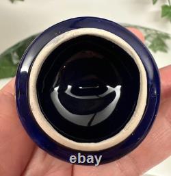 Vintage Echt Kobalt J. K. W. Gold Bavaria Demitasse Cups & Saucers- 11 pieces +lid