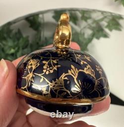 Vintage Echt Kobalt J. K. W. Gold Bavaria Demitasse Cups & Saucers- 11 pieces +lid