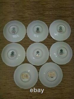 Vintage Echt Weimar Kobalt Katharina 20003 Demitasse Cups And Saucers Set of 8