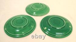 Vintage Fiesta HLC Older Demitasse Cup & Saucer Lot Of 6 Stick Handle Green USA