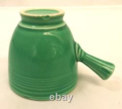 Vintage Fiesta HLC Older Demitasse Cup & Saucer Lot Of 6 Stick Handle Green USA