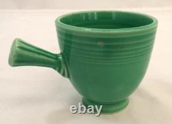 Vintage Fiesta HLC Older Demitasse Cup & Saucer Lot Of 6 Stick Handle Green USA