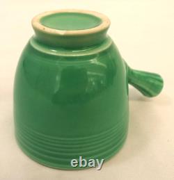 Vintage Fiesta HLC Older Demitasse Cup & Saucer Lot Of 6 Stick Handle Green USA