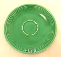 Vintage Fiesta HLC Older Demitasse Cup & Saucer Lot Of 6 Stick Handle Green USA