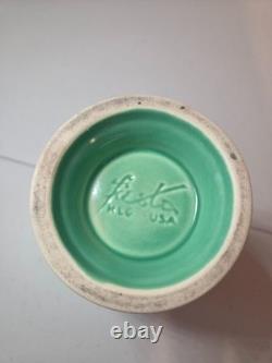 Vintage Fiesta Ware Green Demitasse Coffee Pot & 6 Demitasse Cups & Saucers