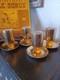Vintage Fine Seyei China Gold-plated Espresso/demitasse Cups And Saucers, Japan
