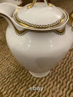 Vintage Haviland & Co. Limoges Chocolate Pot And 5 Demitasse Cups And Saucers