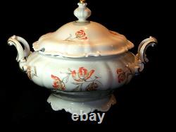 Vintage Hutschenreuther #5366 Tulips Demitasse Sets, Salad Plates & Soup Tureen