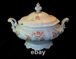Vintage Hutschenreuther #5366 Tulips Demitasse Sets, Salad Plates & Soup Tureen