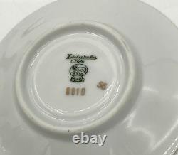 Vintage Hutschenreuther LHS Demitasse Small Teacups Saucers Bavaria Germany Lion