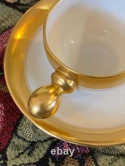 Vintage Lenox Gold Demitasse Espresso Cups & Saucers Set 10 USA