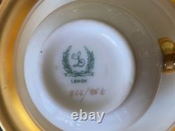 Vintage Lenox Gold Demitasse Espresso Cups & Saucers Set 10 USA
