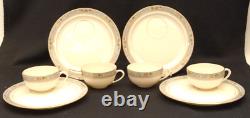Vintage Lenox Group Of 4 Demitasse Cups And Plates Saucers Tea Set Trent Pattern