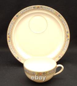Vintage Lenox Group Of 4 Demitasse Cups And Plates Saucers Tea Set Trent Pattern