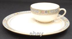 Vintage Lenox Group Of 4 Demitasse Cups And Plates Saucers Tea Set Trent Pattern