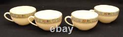 Vintage Lenox Group Of 4 Demitasse Cups And Plates Saucers Tea Set Trent Pattern