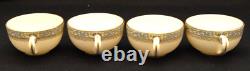 Vintage Lenox Group Of 4 Demitasse Cups And Plates Saucers Tea Set Trent Pattern