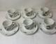 Vintage Limoges Set Of 6 Demi Tasse Cups And Saucers, France, A. Raynaud Et Cie