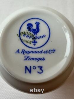 Vintage Limoges Set of 6 Demi Tasse Cups And Saucers, France, A. Raynaud et Cie