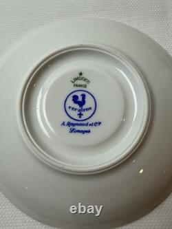 Vintage Limoges Set of 6 Demi Tasse Cups And Saucers, France, A. Raynaud et Cie