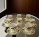 Vintage (lot Of 8) Demitasse Cups And Saucers Gold Gilded Noritake Style