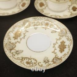 Vintage (Lot of 8) Demitasse Cups and Saucers Gold Gilded NORITAKE STYLE