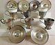 Vintage M. Fred Hirsch Co. 6 Demitasse Cup Holders6 Saucers2 Tuscan Cupsrare