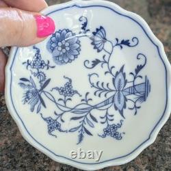Vintage Meissen Blue Onion Espresso/Demitasse Set, 6 Cups/6 Saucers, Germany