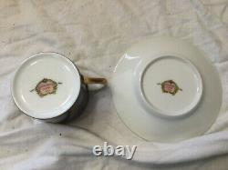 Vintage NORITAKE DEMITASSE Espresso Cups 12 CUPS 11 SAUCERS LOOK LOOK LOOK