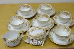 Vintage Noritake #175 Nippon China Demitasse Tea cups Saucer Set Cream Sugar